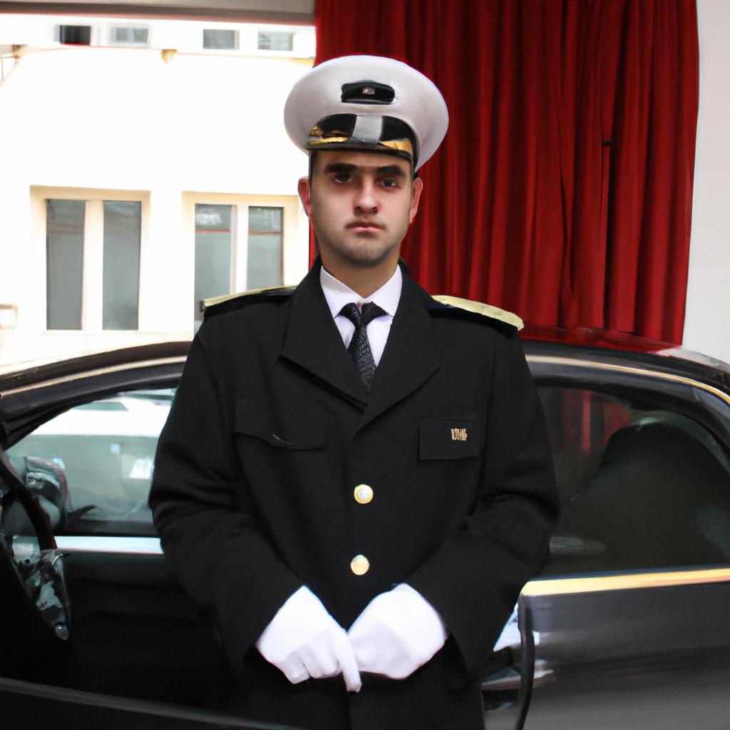 Person in a chauffeur uniform
